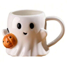 Halloween Coffee Mug Cute Ceramic Pattern Coffee Mug, Pumpkin Mugs, Cute Handmade Halloween Gifts