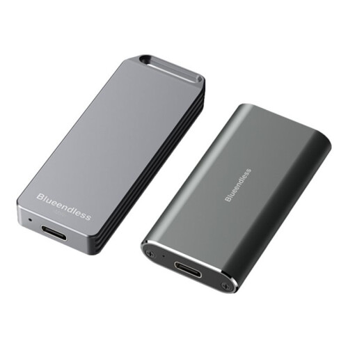 Blueendless Portable M.2 NVME SSD Enclosure 2242mm External Hard Drive Case with Type-C Interface for PC B 2