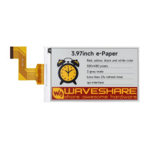 Waveshare RPi 3.97inch E-Paper E-Ink Display HAT SPI 800x480 Red/Black / White/Yellow for STM32 Jetson B