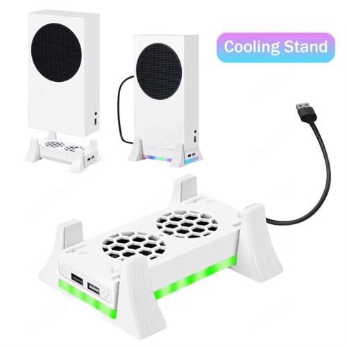 Game Console Holder Cooling Fan 3Gear Adjustment Game Console Holder Cooling System with Color Light for  Series S B 2