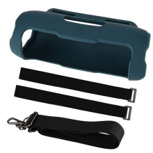 TXEsign Portable Travel Carrying Case with Shoulder Strap and Bike Rod Fixing Strap Silicone Case for Flip 7 Speaker