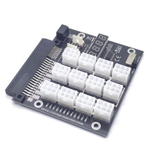 ATX 24+36PIN to 12x 6Pin Power Supply Adapter Converter for PSU 12V Breakout Board for BTC Mining Enhanced Version