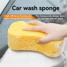 High-Density Bone Shaped Car Washing Sponge - Soft Cleaning Tool for Car Care, Windows, - 21cm X 11cm X 5 cm