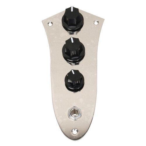 JB Bass Guitar Control Plate Wired Harness  Knobs for 4-String JB Bass Replacement Parts 2