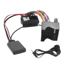 Car Audio Aux Adapter Receiver Radio 5.0 Module Aux Cable with Mic for 307 408 508 C2 C5