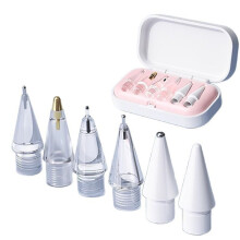 For Pencil Pro Tips 6-Pack Wear-Resistant Metal Tips with Storage Case for Pencil for 1st/2nd Gen