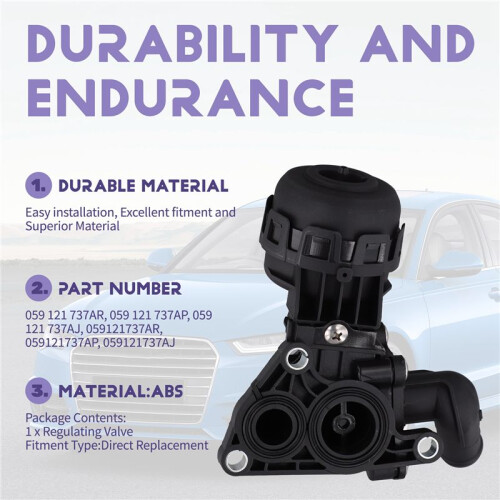059121737AR Car Coolant Control Regulating Valve for  A4 A6 A7 A8 Q5 Q7 Q8 3.0T 059121737AP 059121737AJ 2