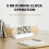 Foldable Alarm Clock Organic Glass Material with 3 Alarms Setting Temperature/Calendar/Week Display Desktop Decoration 2