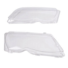 L&R for  E46 3-Series 4-Doors 320I 325I 330I 2002-2005 Car Headlight Lens Cover Lamp Shade Len  Light Shell Cover