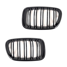 For X3 F25 2010-2013 Front Bumper Kidney Racing Grille Hood Sport Double Slats Grill Cover 51117237422 51117237421