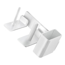 Cup Organizer for Slushie Machine FS301 & FS300,3-in-1 Side-Mounted Holder for Cups, Lids & Straws