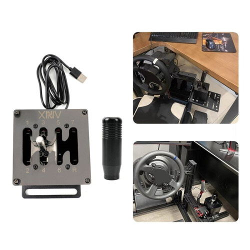 PC Game Simulation Gear Hall Linear Diagram Master USB Plug and  Shift Lever for  Simulation Racing Game