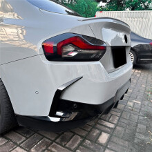 Rear Bumper Splitter Side Spoiler Air Vent Wind Knife Cover Trim for  2 Series G42 M Sport 2022-2025 Accessories