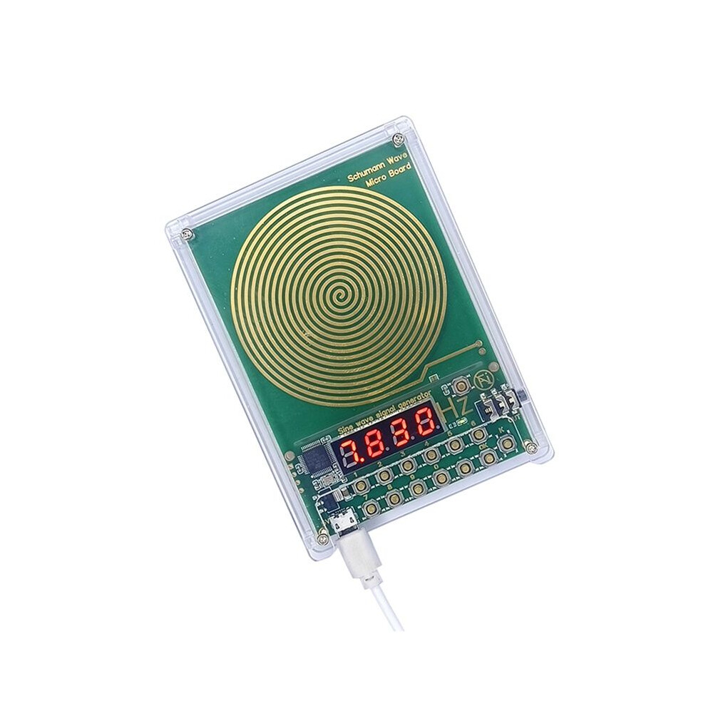 Dc5v Micro-Usb 0.01Hz-99999Hz Adjustable Frequency 7.83Hz Schumann Wave Generator Sine Wave Signal Generator With Shell 6031679532770