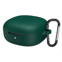 For Buds 6 Silicone Earphone Case Headset Protective Cover Shockproof Cover with Keychain Green