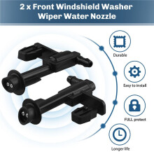 2Pcs Car Front Windscreen Washer Nozzle Jet 76810-T5H-H01 for Fit 2014-2020 Hood Windscreen Washer Spray Jet