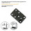For  A1/A1mini Hotend Base Composite Stone Material for Enhanced Durability Perfect Fit 3D Printer Parts 3