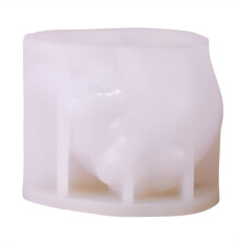 Rose Skull Candle Mold DIY Chocolate Cake Handmade Halloween Decoration Mold C
