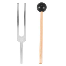 Aluminum alloy + wood Tuning Fork Chakra Hammer  Diagnostic 528HZ With Mallet Set Nervous System Testing Tuning Fork Health Care