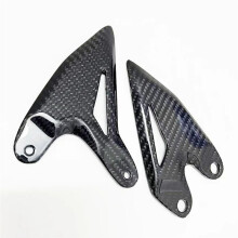 Carbon Fiber Motorcycle Pedals Rear Wheel Set Accessories Heel Guards for   500 2024-