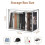 1 Pack Clear Storage Bins with Lids,Stackable Acrylic Display Case for Handbags, Cosmetic, Multifunctional Storage Boxes 5