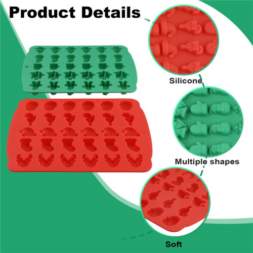 Christmas Cookie Candy Mold Self-Made Baking Mold  DIY Jelly Drop Mold 2