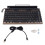 Retro Typewriter Keyboard 83 Keys Wireless  Keyboard USB Mechanical Punk Keycaps for Desktop PC/Laptop 1