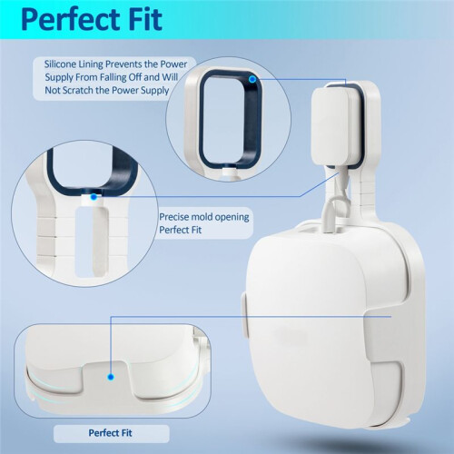 For Amazon Eero Pro 6e Mesh WiFi Router Holder with Cable Storage for Eero Pro 6E Mesh Wall Mount Bracket