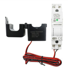 Tuya  WiFi Electricity KWH Meter Din Rail Single Phase AC 110V 230V CT AC Meter App Real  Monitor(50A)