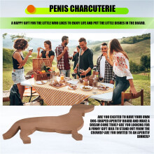 15,7 Pouces Assiette à DîNer pour Chien Teckel Planche à Fromage Planche à DéCouper Charcuterie DîNer de NoëL Mignon