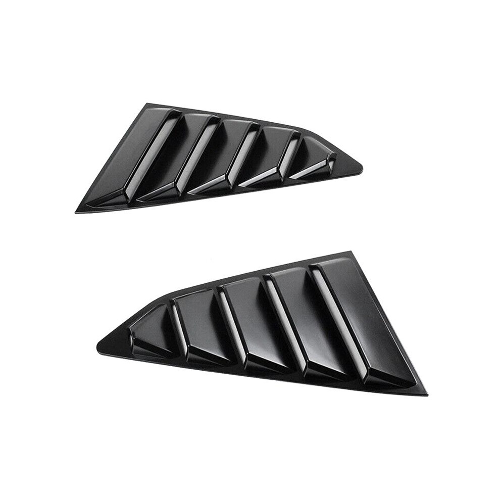 Matte 1/4 Rear Side Vent Quarter Window Louver Shutter Cover Trim For 2016-2022 Chevy Camaro Black Tauoh