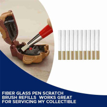 Scratch Brush Refills 10 Pack, Premium Fiberglass, Jewelry Making, Metal Polishing