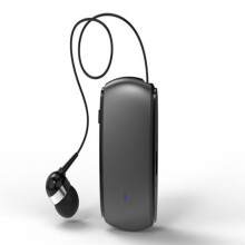 K68 -Headset Lavalier Indragbart Plug-In-Kort EnkelhöRlurar Multifunktionell Clip Headset MP3-Spelare Svart