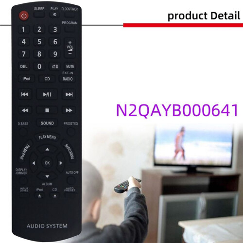 N2QAYB000641 TéLéCommande RemplacéE pour SystèMe StéRéO Compact  SC-HC35 SCHC35 SC-HC35DB SCHC35DB 1