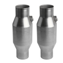 Convertidor CatalíTico Universal Hilado de 2 Piezas de 2,5 Pulgadas Convertidor CatalíTico de Escape de Acero Inoxidable de Alto Flujo 425250