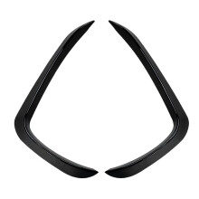 Car Front Bumper Lip Side Spoiler Fog Lamp Frames Cover for X5 F15 M Sport 2014-2018 Body Kit Splitter(Gloss Black)
