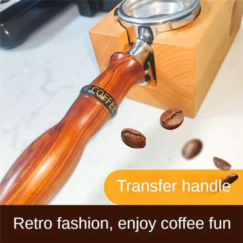 Coffee Solid Wooden Handle M10, Rotating Handle Espresso Coffee Machine Tools Accessories for Barista Home B 2