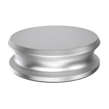 Aluminium Vinyl Skivvikt Stabilisator Disc Balanced Clamp för Skivspelare LP Skivspelare TillbehöR Silver