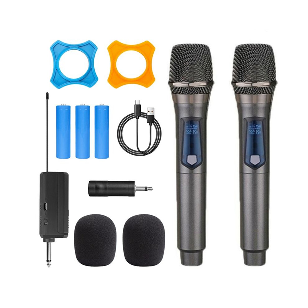 Wireless Microphone 2 Channels Uhf Professional Handheld Mic Micphone For Party Karaoke Professional Church Show(1 To 2) 4713063249991