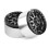Jantes de Roda Beadlock de 2,2 Polegadas em Liga Resistente para 1:10 RC Crawler SCX10 -4 4 Unidades Conjunto Prata 3