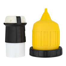 Connecteur L5-30R avec Prise D'Entrée Twist Lock, Couvercle et Anneau de Cordon D'Alimentation 30A 125V (30AFDC + 30ARCV)