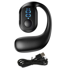 Digitalanzeige, Einzelnes Ohr, Hängendes Ohr, -Headset, Offenes 5.3, Kabelloses Headset, Kopfhörer, Schwarz