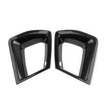 Front Bumper Grille Cover Trim for Mustang 2024 / Premium Accessories Carbon Fiber