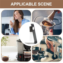1 Stuks Espresso-Naaldverdeler - Magnetisch Metalen Roerhulpmiddel voor Koffie - Zwarte Koffieverdeler voor Werkplek