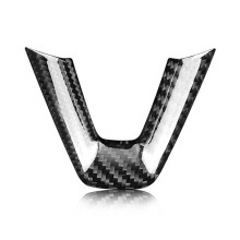 Car Steering Wheel Cover Trim Sticker Carbon Fiber for Model 3 Highland 2024 Model3 Interior Accessories