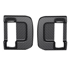 Car Middle Door Inner Handle Frame Trim Sticker for  SPACIA Custom MK04 2017-2024 Car Accessories Carbon Fiber