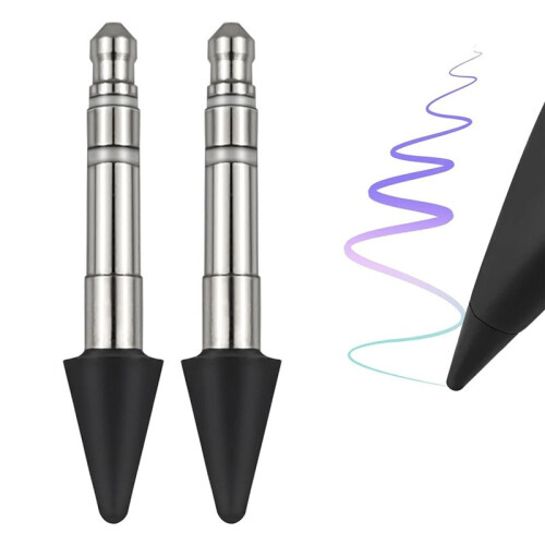 2PCS Slim Pen Tips Replacement , Real- Sensitivity Replacement Nibs Fits for  Surface Slim