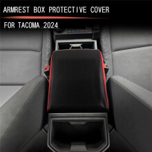 Car Center Console Armrest Box Covers for TACOMA 2024 Storage Box Leather Protective Cover