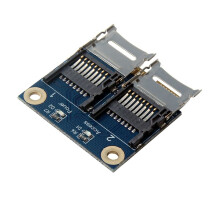 Adattatore Pci-e 2 SSD HDD per Laptop Doppio Lettore di Schede di Memoria Micro- SDHC SDXC TF A PCIe