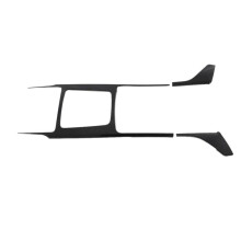 3PCS Car Interior Gear Shift Cover Trim Decoration Carbon Fiber for TANG